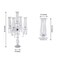 32" Clear 5 Arm Crystal Glass Candelabra Hurricane Taper Candle Holder